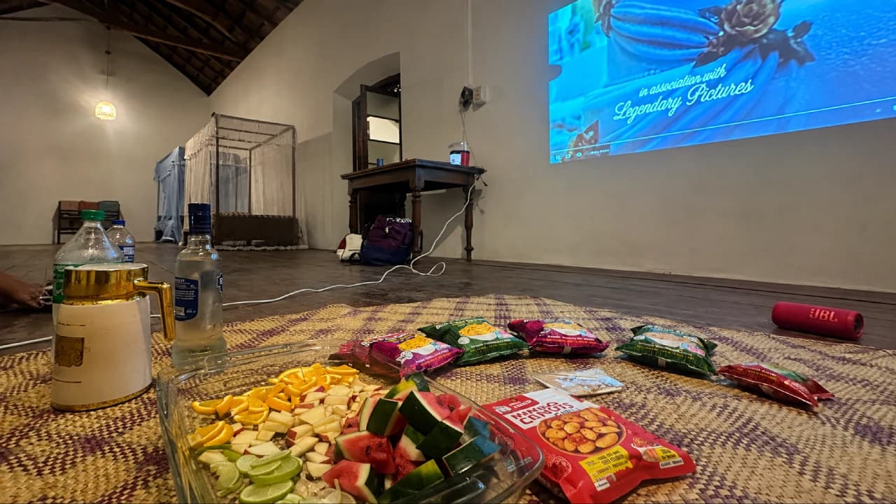 The Movie Lounge at Villa Hikkaduwa