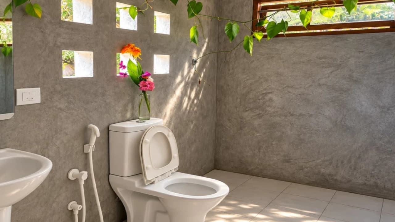 Bathroom at Villa Hikkaduwa